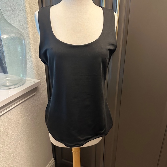 Boston Proper-So Modern Scoop Neck Tank-Size M Black - Picture 2 of 8